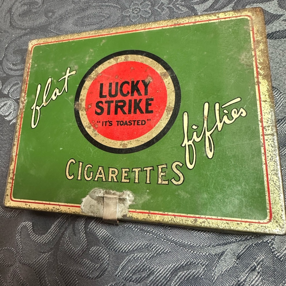 Lucky Strike Cigarette Tin